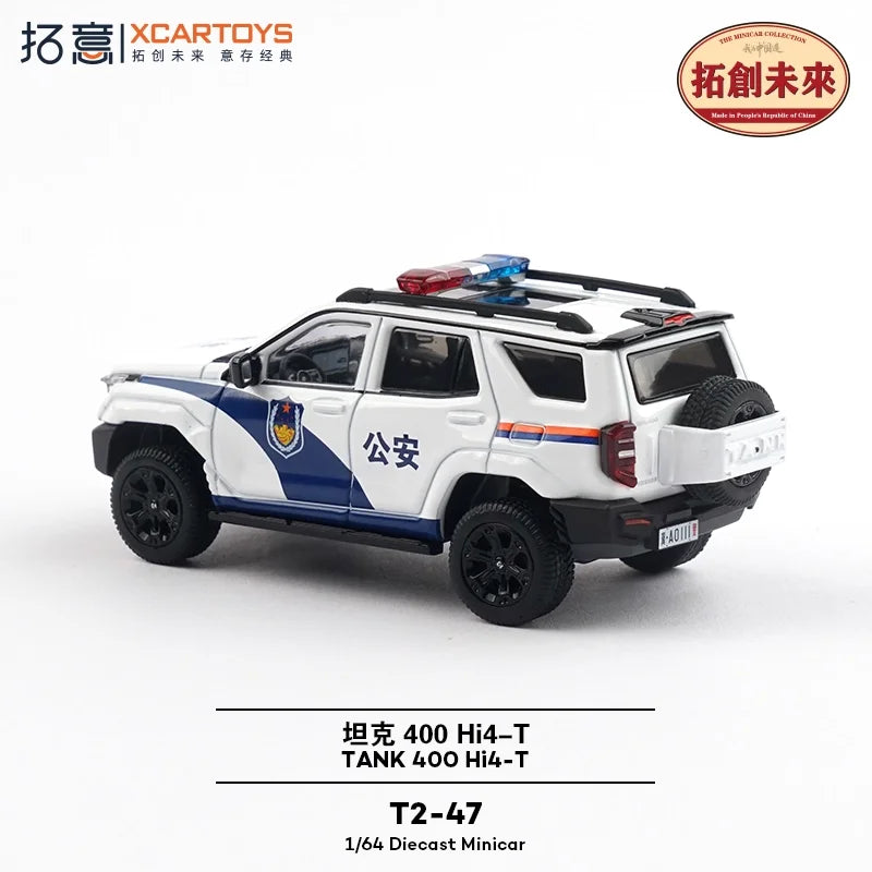 Xcartoys 1:64 Tank400 Police Diecast Model Car