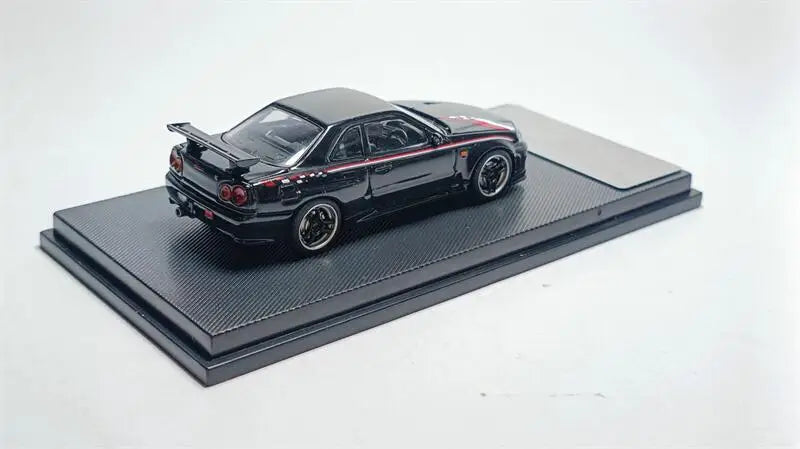 Model Collect MC 1:64 Skyline GT-R Mk5 R34 V-SPEC-II Black limited300 Diecast Model Car