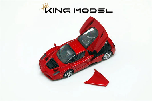 [PreSale] King Model 1:64 Enzo Metallic red Limited1999 Diecast Model Car