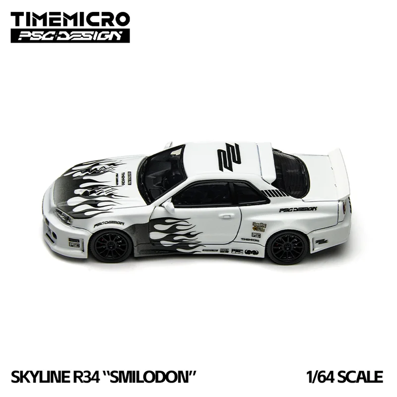 TimeMicro × PSC DESIGN 1:64 R34 Smilodon Die-Cast Car Model Miniature Gifts