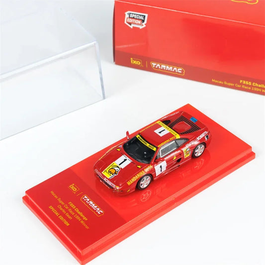 **Pre-Order** Tarmac Works 1:64 F355 Challenge#1 2024 Exhibition edition Red Diecast Model Car