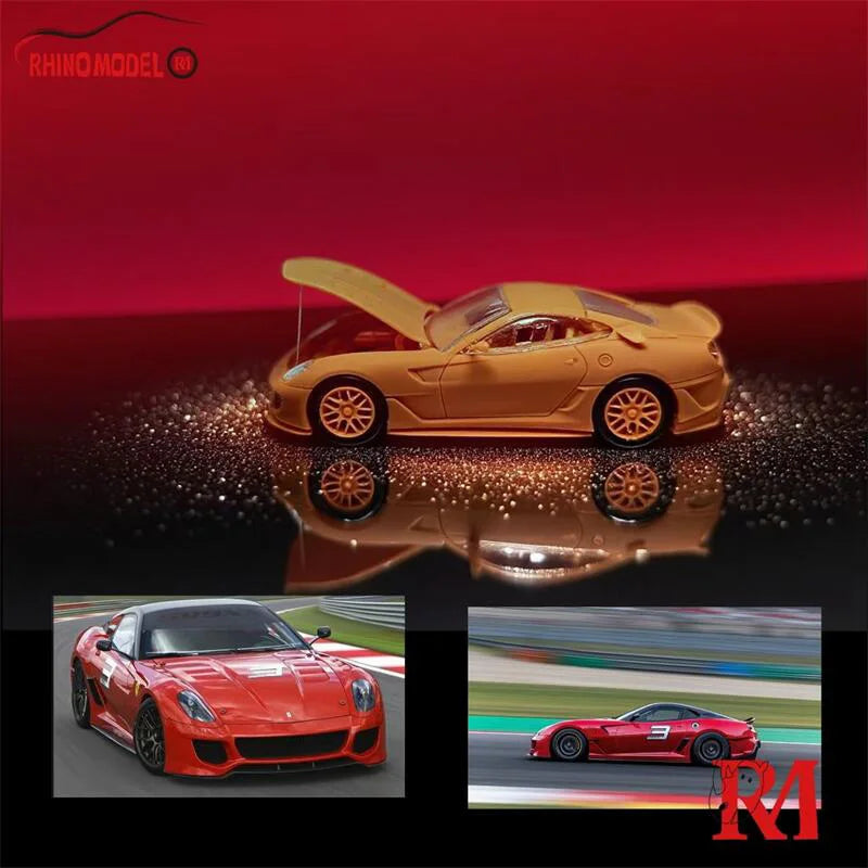 Rhino Model RM 1:64 599XX Red Die-Cast Car Model Collection Miniature