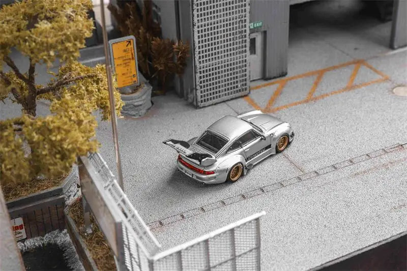 PreSale Star Model 1:64 Rauh-Welt Widebody RWB993 High Wing Die-Cast Car Model Collection Miniature desk decor