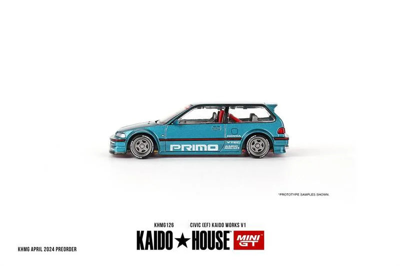 **Pre-Order** Kaido House x MINI GT 1:64 CIVIC (EF) KAIDO WORKS V1 Diecast Model Car