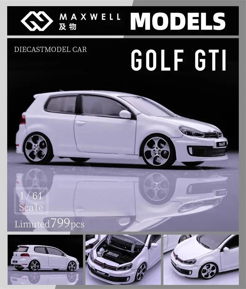 MaxWell 1:64 GOLF GTI MK6 limited799 Diecast Model Car