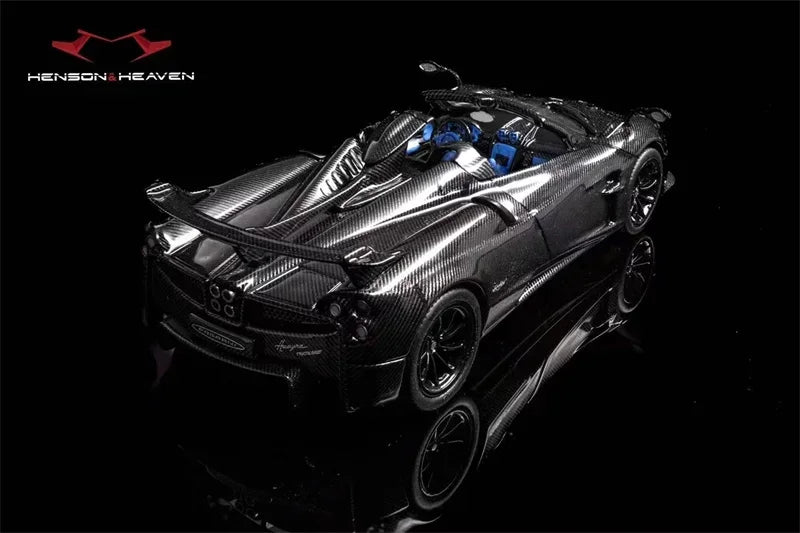 PreSale HH 1:64 Zonda Huayra Carbon Blue / Red / Black Die-Cast Car Model Collection Miniature