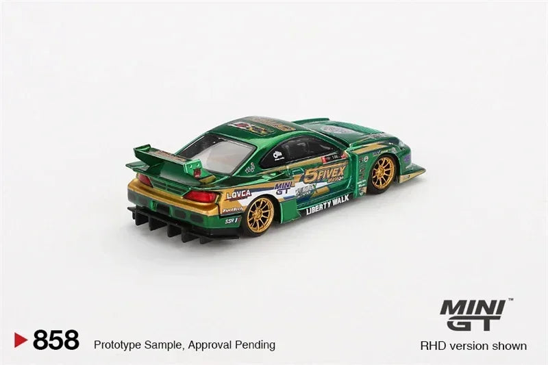 **Pre-Order** MINI GT 1:64 LB-Super Silhouette S15 SILVIA LBWK 2024 Fausto Racing RHD Blister box Ver. Diecast Model Car