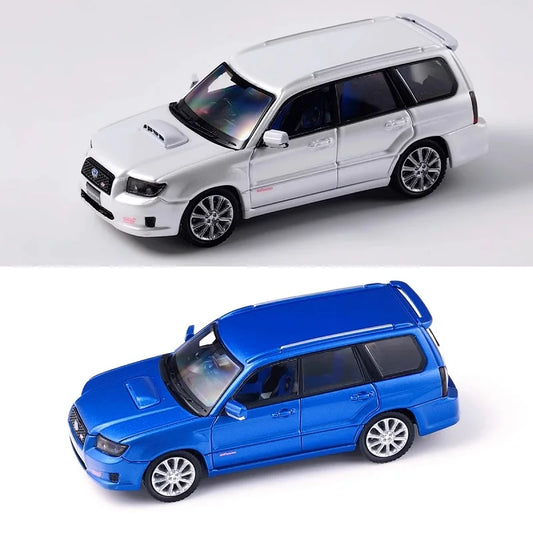 Fiber Run 1:64 Forester Mk2 SG9 Blue / Silver Diecast Model Car