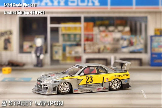 SW 1:64 LBWK LB ER34 #23 Flash Raw Collection Miniature DieCast Model Car