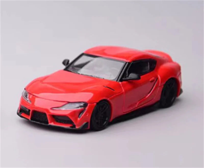 Model1 1:64 GR Supra A90 Mk5 White / Red Opening Hood Version Diecast Model Car