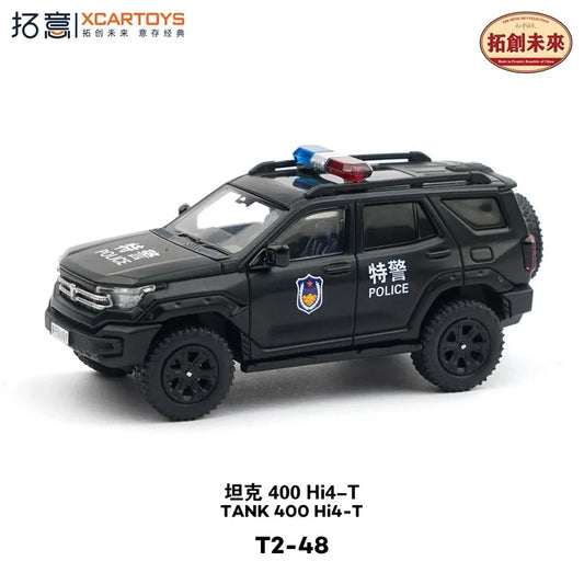 Xcartoys 1:64 Tank 400 Hi4-T Police Diecast Model Car