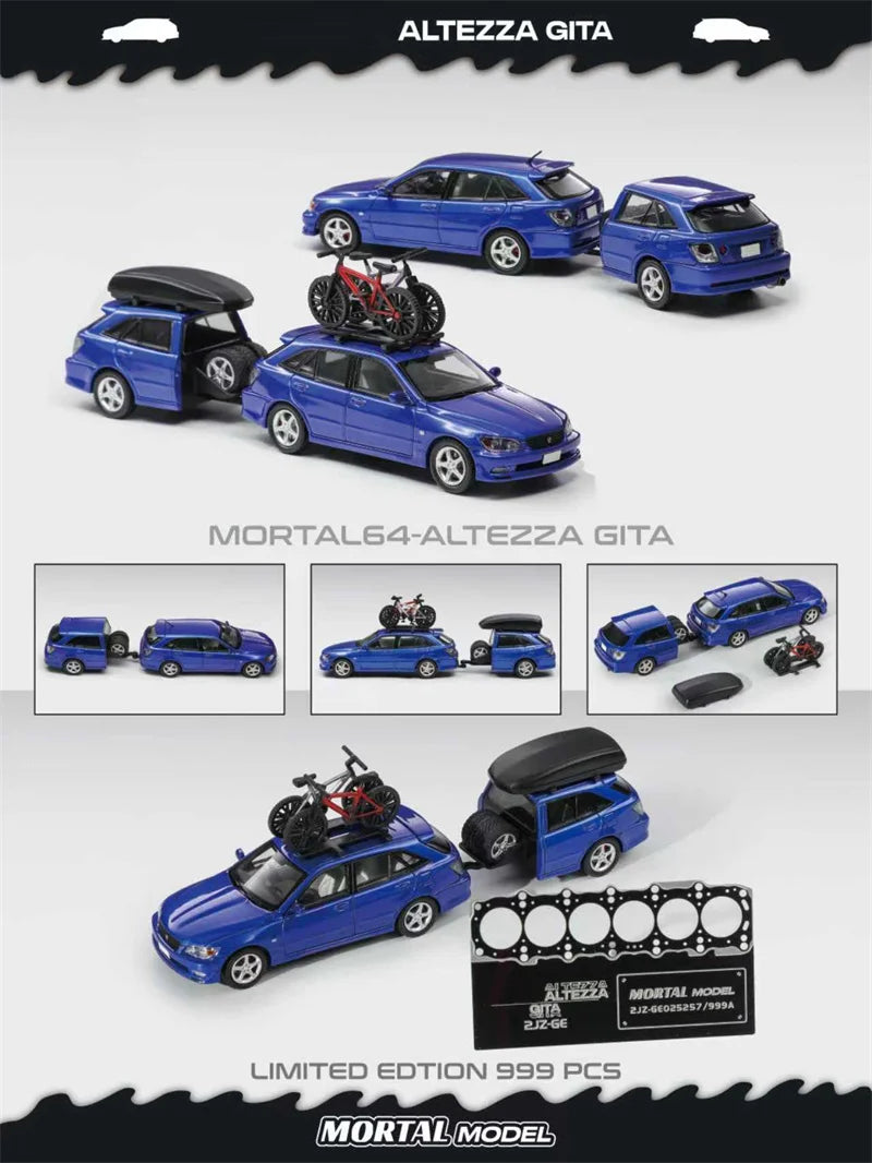 Mortal 1:64 ALTEZZA GITA ELIXIR Die-Cast Car Model Collection Miniature