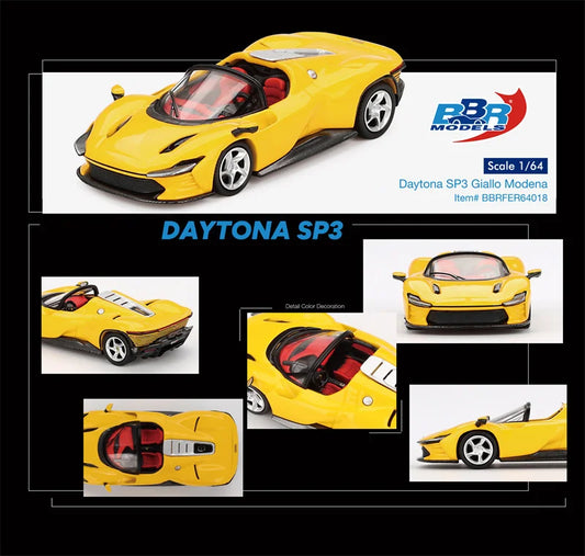 BBR 1:64 Daytona SP3 Giallo Modena yellow Diecast Model Car
