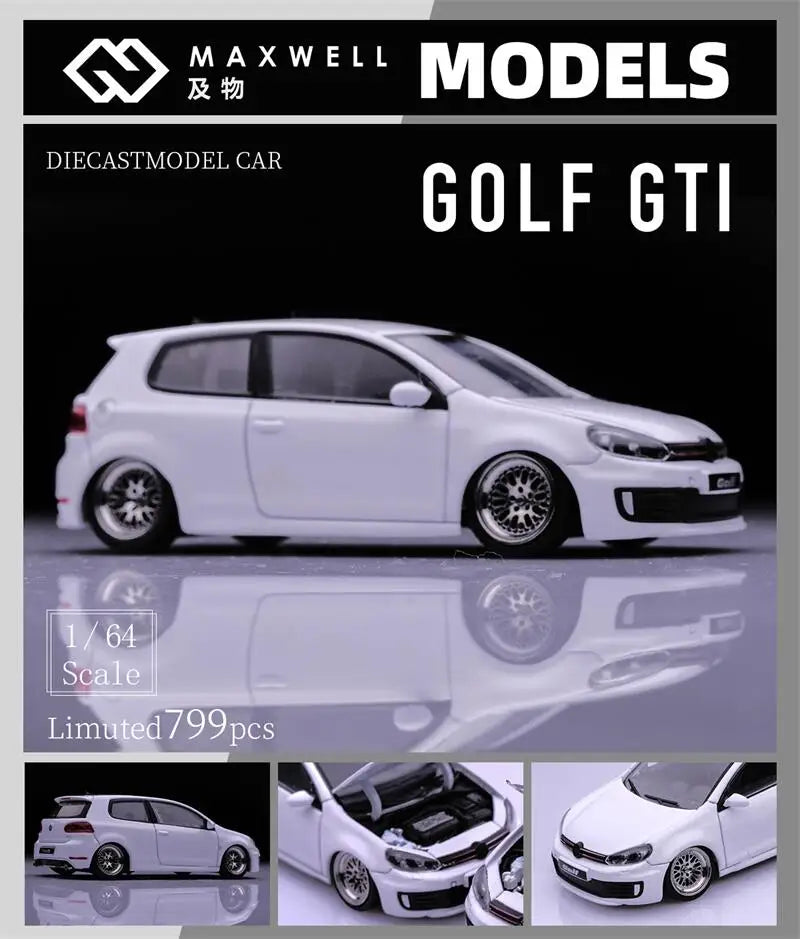 MaxWell 1:64 GOLF GTI MK6 limited799 Diecast Model Car