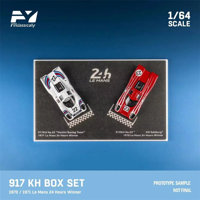 [PreSale]  Findclassically 1:64 917K Martini #22 & red #23 two cars set Limited200 Diecast Model Car