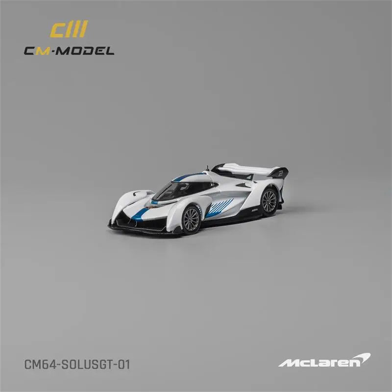 CM MODEL  1:64  SolusGT Blue White Diecast Model Car