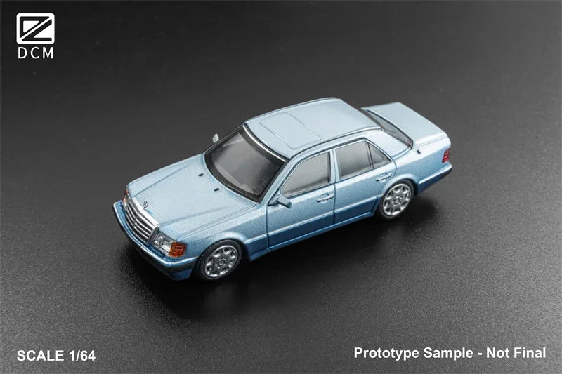 PreSale DCM 1:64 500E Blue / Green / grey silver Collection Miniature Diecast Metal Model Car