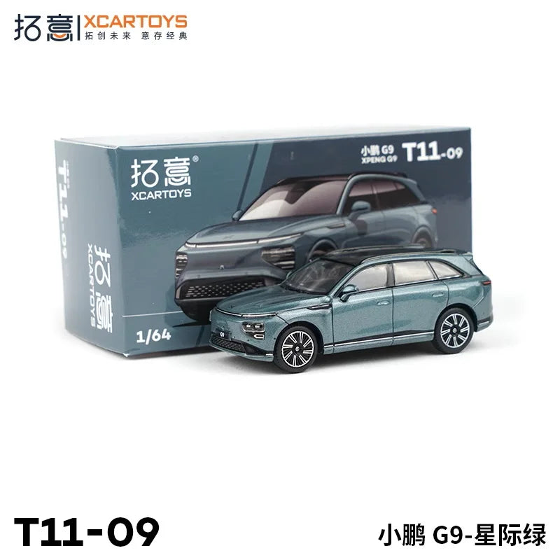 XCartoys 1:64 Xiaopeng G9 Interstellar Green Diecast Model Car