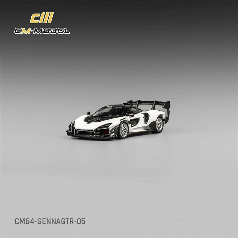 CM MODEL 1:64 Senna GTR White Diecast Model Car