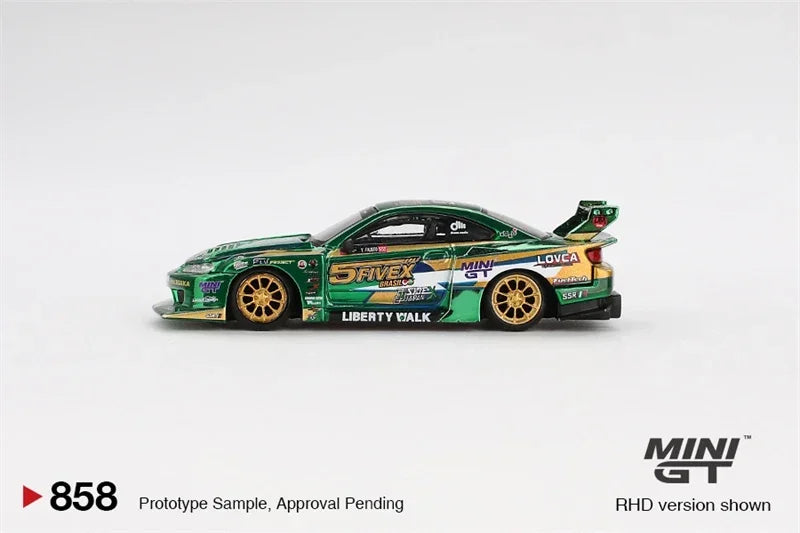 **Pre-Order** MINI GT 1:64 LB-Super Silhouette S15 SILVIA LBWK 2024 Fausto Racing RHD Diecast Model Car