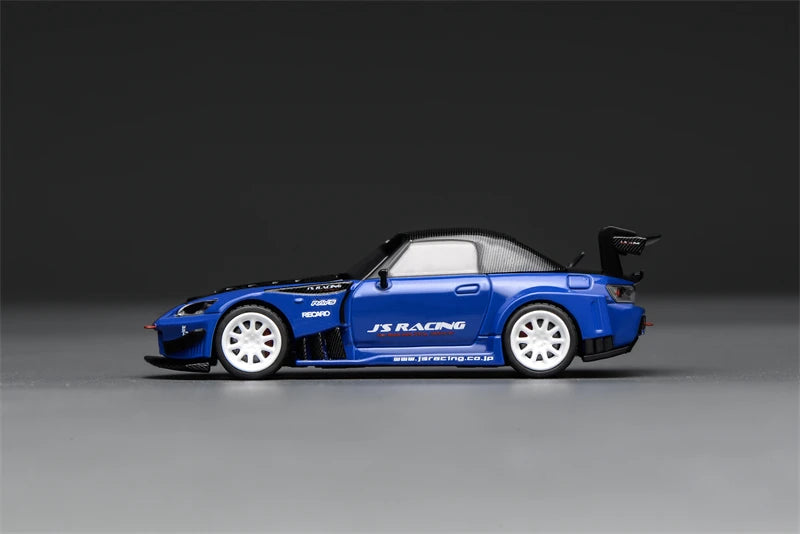 PreSale MOTORHELIX 1:64 S2000 J'S RACING Apex Pearl Blue Diecast Collector's Vehicle Model Car M65152 for adults