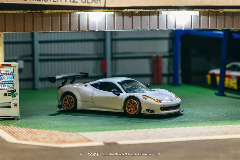 Tarmac Works 1:64 458 Italia GT3 White Diecast Model Car