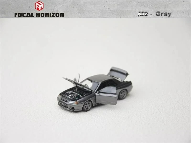 Focal Horizon FH 1:64 Skyline GT-R R32 S-Tune Gray Diecast Model Car