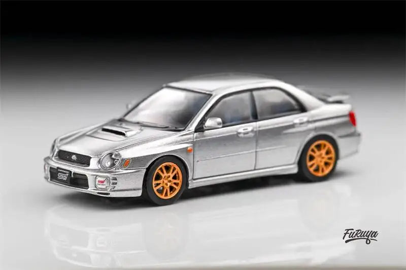 Furuya 1:64 Impreza WRX STi Sedan Mk2 GD / GG Bugeye / Blobeye limited999 Diecast Model Car