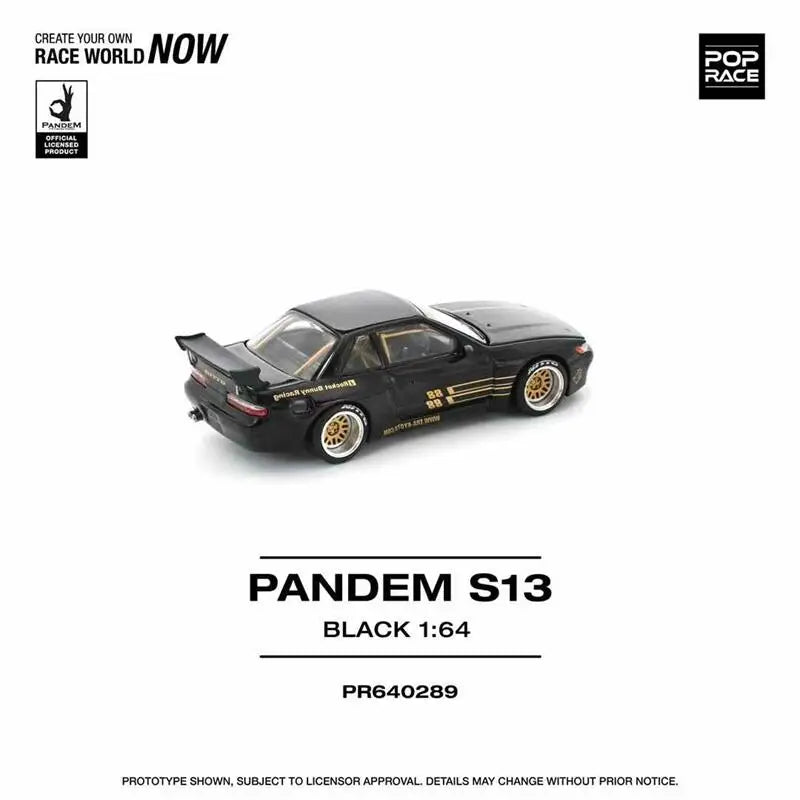 POP RACE 1:64 PANDEM SILVIA S13 / LANCER EVOLUTION IV / RX7 Diecast Model Car
