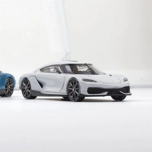 BSC 1:64 Gemera Grey White Transparent Blue Ice Blue Black Silver Die-Cast Car Model Collection Miniature