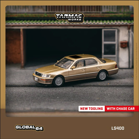 **Pre-Order** Tarmac Works 1:64 Lexus LS400 Champagne Beige Metallic Diecast Model Car