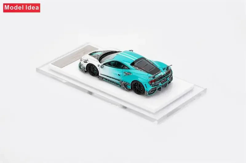 [PreSale] Model Idea 1:64 F8 Tributo Mansory F8XX Blue White Limited299 Resin Model Car