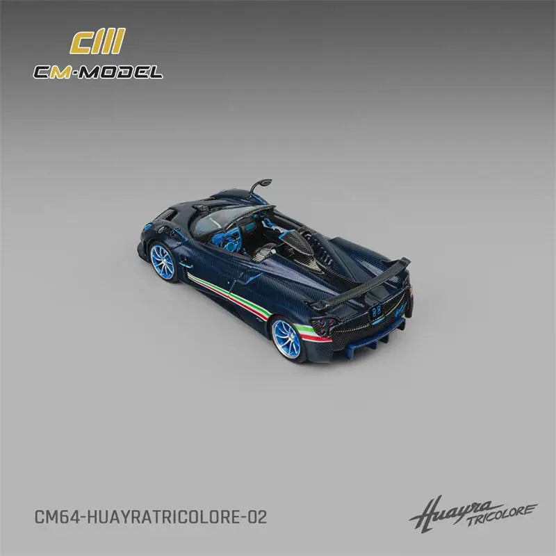CM Model 1:64 Huayra Roadster Tricolore Flag Die-Cast Car Model Miniature Gifts