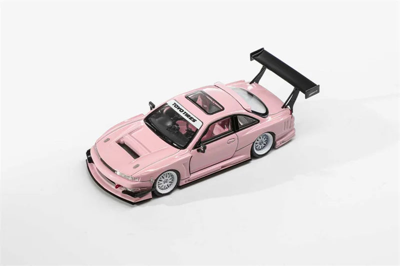 MORTAL 1:64 S14 Silvia LV1JSEIJI GT-Spec Ookawara Die-Cast Car Model Miniature Gifts