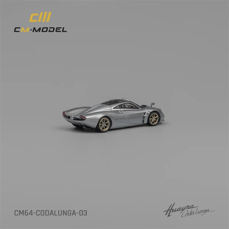 CM MODEL  1:64 Pagani Codalunga （Metallic silver） Diecast Model Car