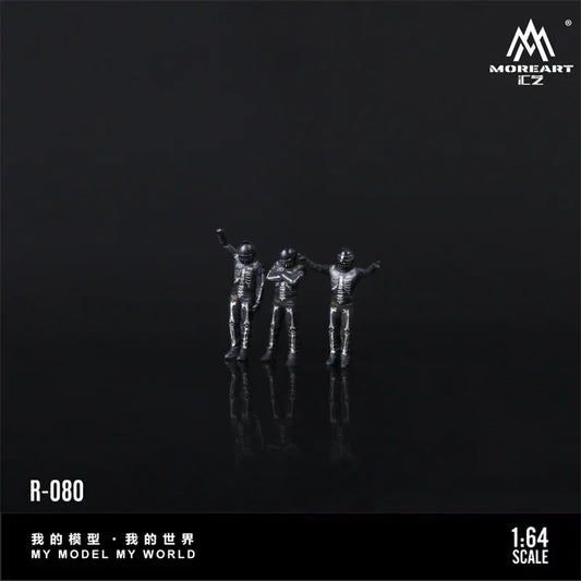 MoreArt 1:64 RACING CAR DOLL BONE DRAGON SET Model Miniature Gifts