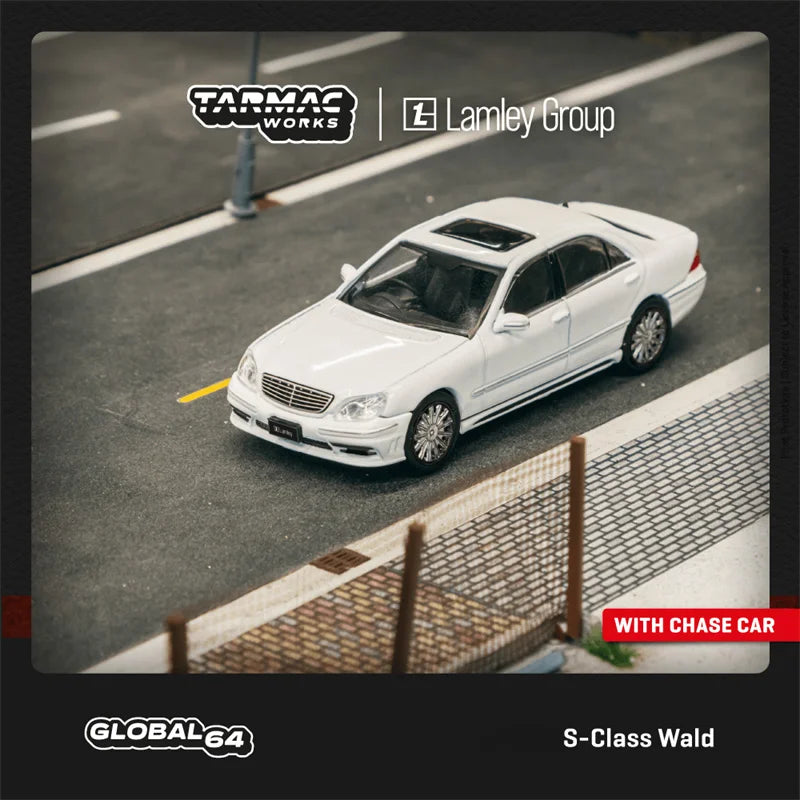 Tarmac Works 1:64 S-Class Wald Alabaster White Diecast Model Car
