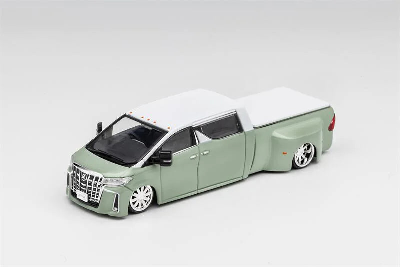 GCD 1:64 Toyota Alphard NATS Alphard Super Dually Truck RHD Diecast Model Car