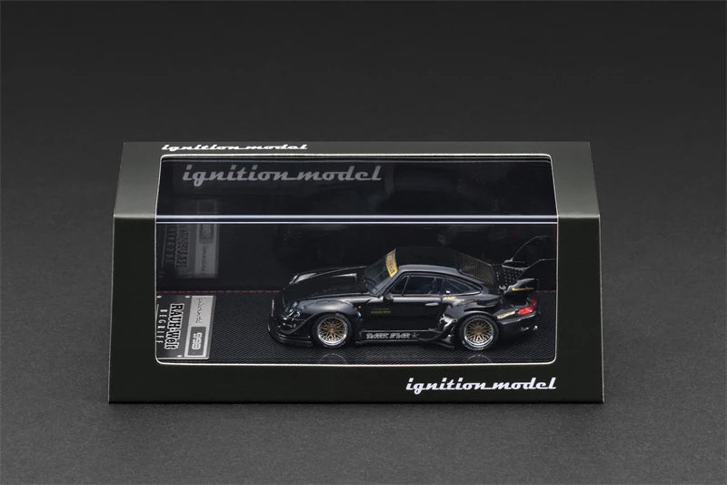 IG 1:64 RWB 993 Black Diecast Model Car