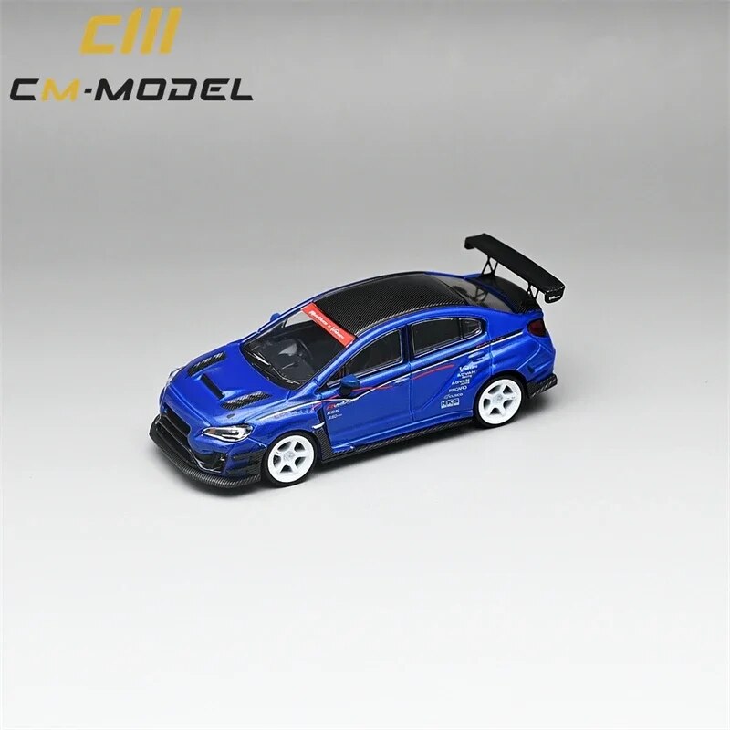 CM MODEL  1:64 VAB WRX VA VARIS /STI&S4 Blue Diecast Model Car