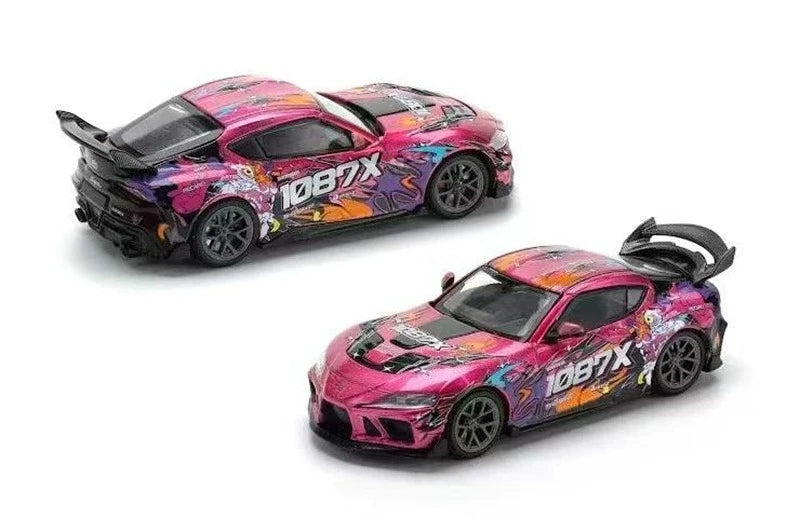Pop Race 1:64 DARWIN PRO 66G WBK SUPRA (A90) 1087X LION DANCE Alloy Vehicle Car Model