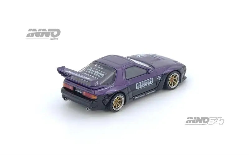 INNO64 1:64 PANDEM RX7 FC3S Purple Diecast Model Car alloy