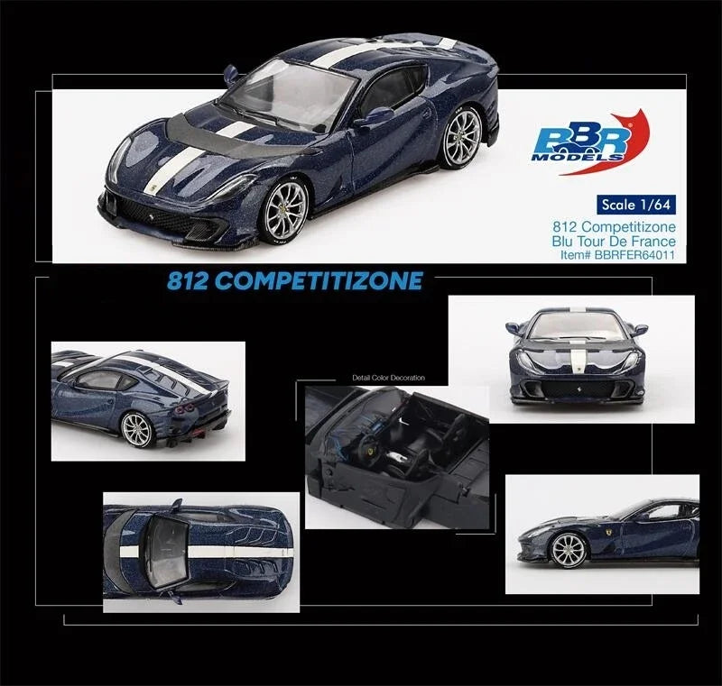 BBR 1:64 812 Competitizone Blu Tour De France Collection Miniature Diecast Metal Model Car