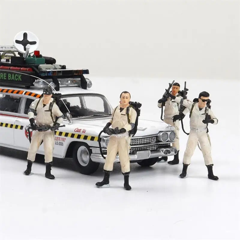 [PreSale] DBM 1:64 Ghostbusters 4 Figure Set Diorama Models "No includes Model Car"