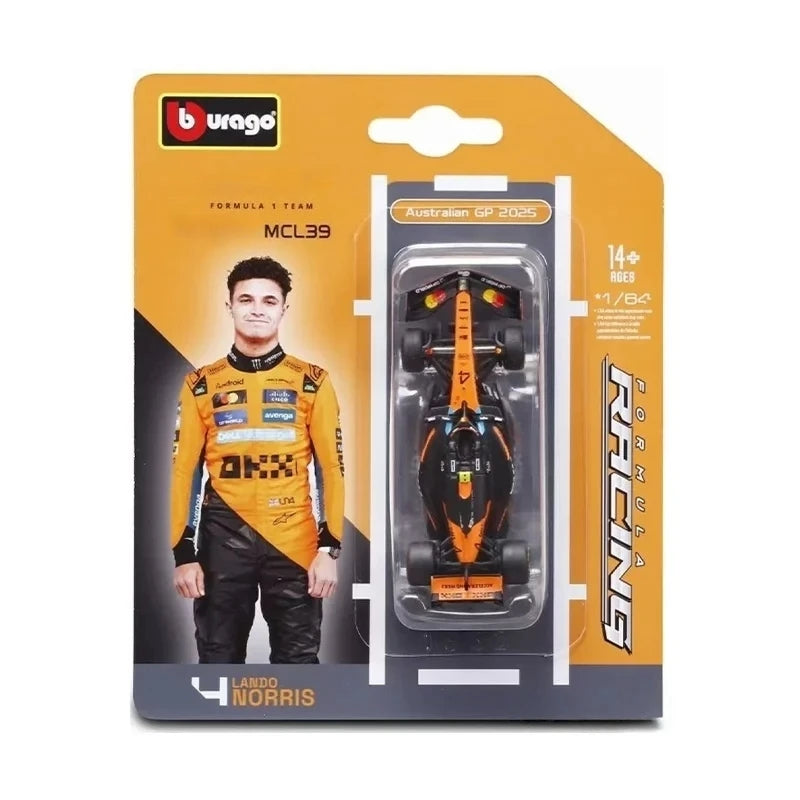 Bburago 1:64 2025 F1 SF-25 RB21 MCL39 W16E Australian / Bahrain GP Diecast Model Car
