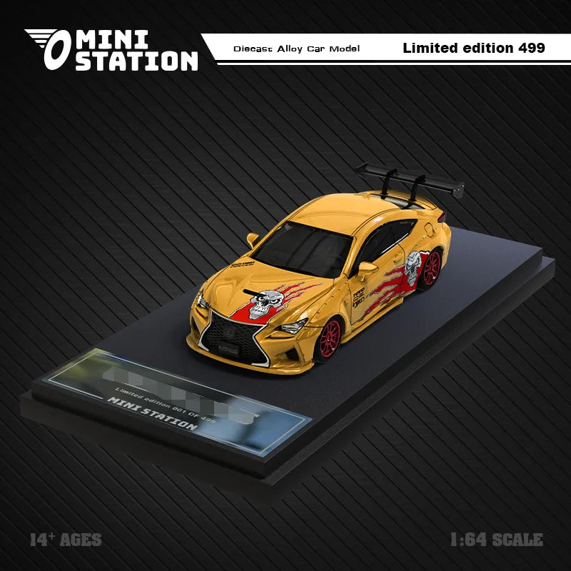 Mini Station  1:64 Need for Speed Black List NO.9 Blue white / NO.14 yellow Diecast Model Car