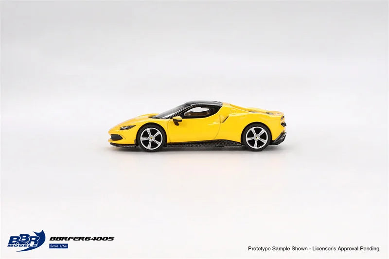 PreSale BBR 1:64 296 GTB Giallo Modena Yellow Collection Miniature DieCast Model Car