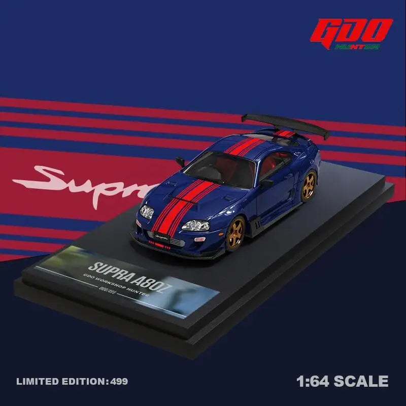 GDO Hunter x TM 1:64 SUPRA A80Z The Crew Diecast Model Car