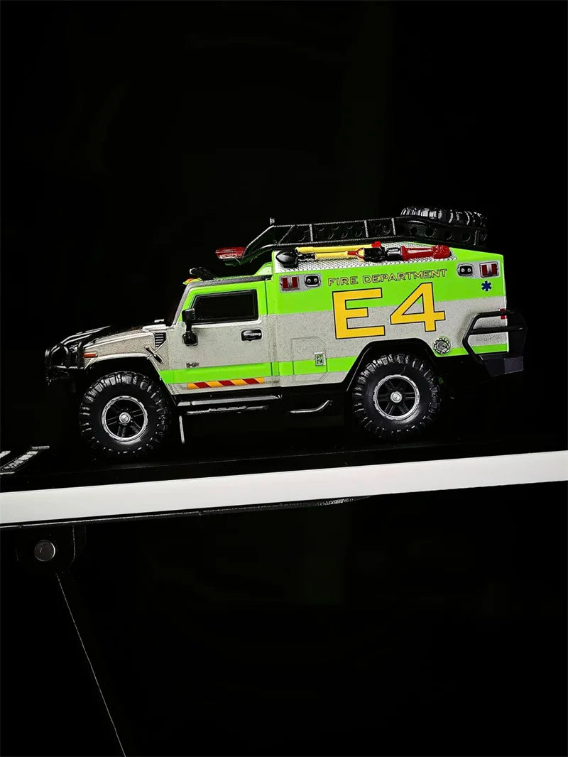 MK Miniatures 1:64 H2 Hummer Ambulance Die-Cast Car Model Miniature Gifts
