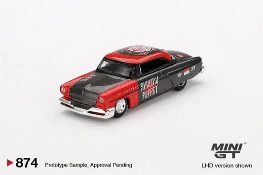 blister box - MINI GT 1:64 Lincoln Capri Hot Rod 1954 Shadow Puppet Diecast Model Car